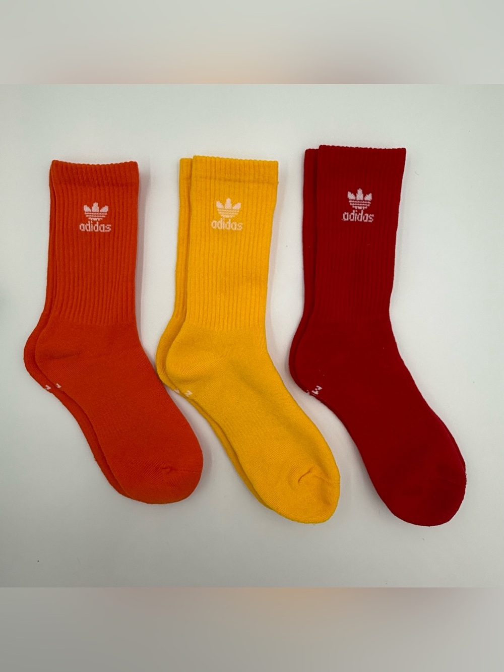 Adidas 6 pack Crew Socks Trefoil Multicolor Socks - Picture 4 of 5